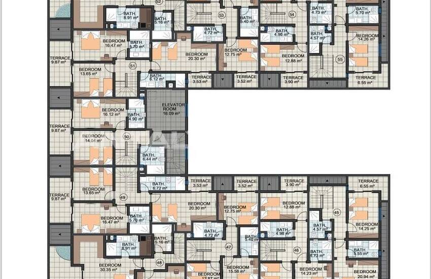 شقق حديثة مع مسابح خاصة في ألانيا كارجيجاك 30