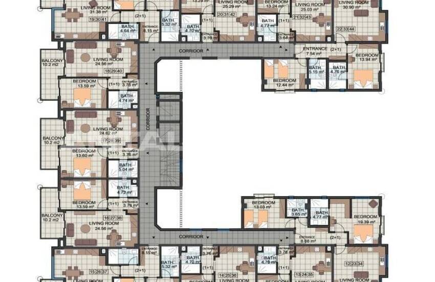 شقق حديثة مع مسابح خاصة في ألانيا كارجيجاك 28