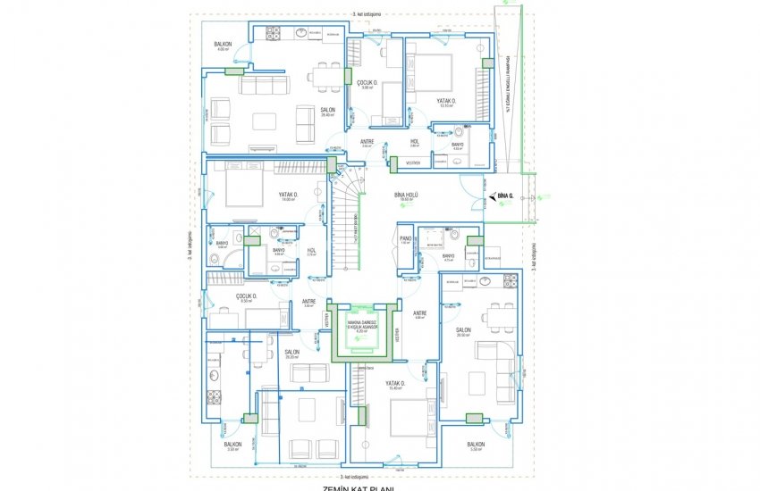 Well Located Luxurious Apartments in Antalya Sirinyali 34