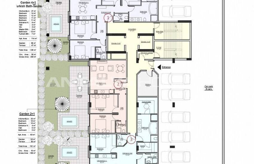 Новые Квартиры в Элитном Комплексе в Махмутларе, Алания 39