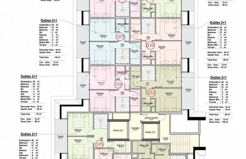 Modern Apartments in a Luxe Complex in Mahmutlar Alanya 38