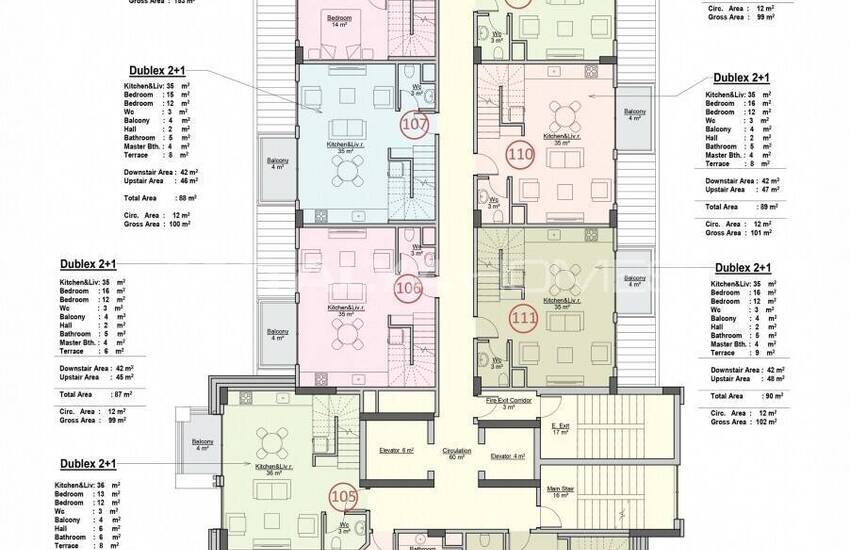 Alanya Mahmutlar’da Site İçerisinde Modern Daireler 37