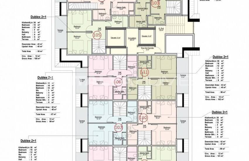 Moderna Lägenheter I Ett Lyxkomplex I Mahmutlar Alanya 74