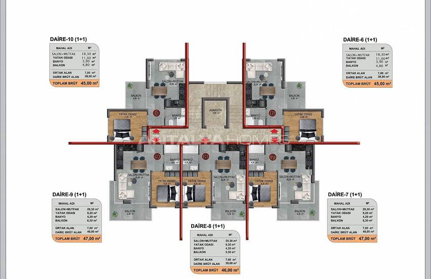 Contemporary Flats Within Easy Reach of Amenities in Alanya 19