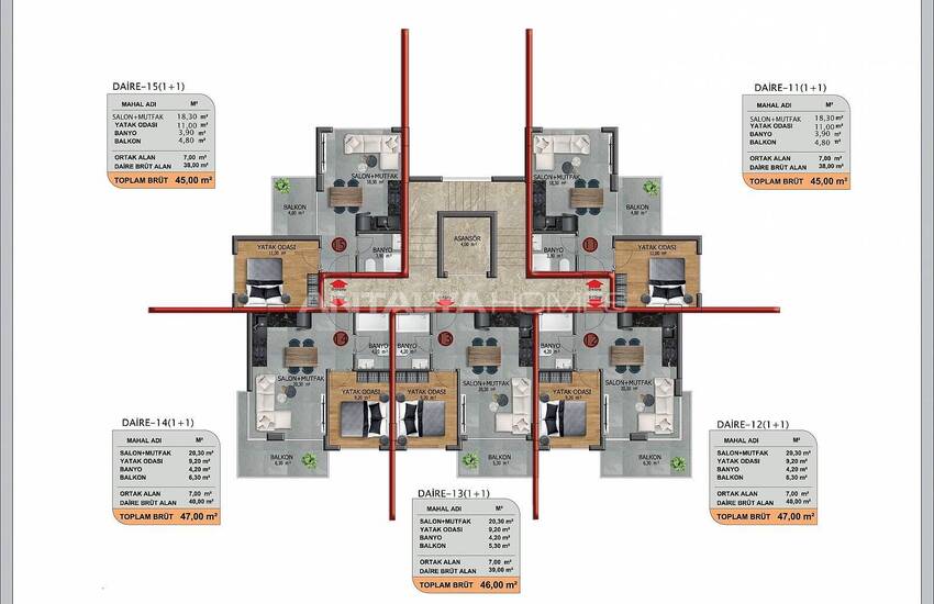 Contemporary Flats Within Easy Reach of Amenities in Alanya 20