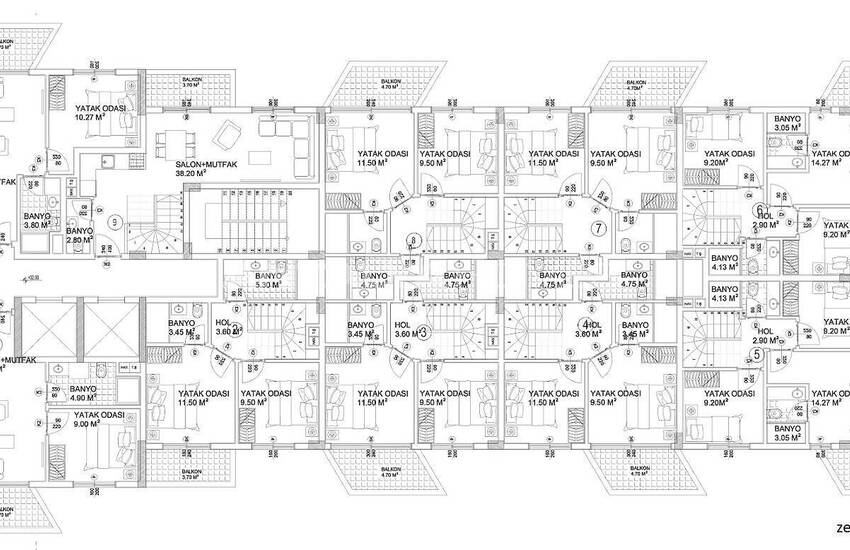 Brand New Luxury Apartments for Sale in Alanya Avsallar 13