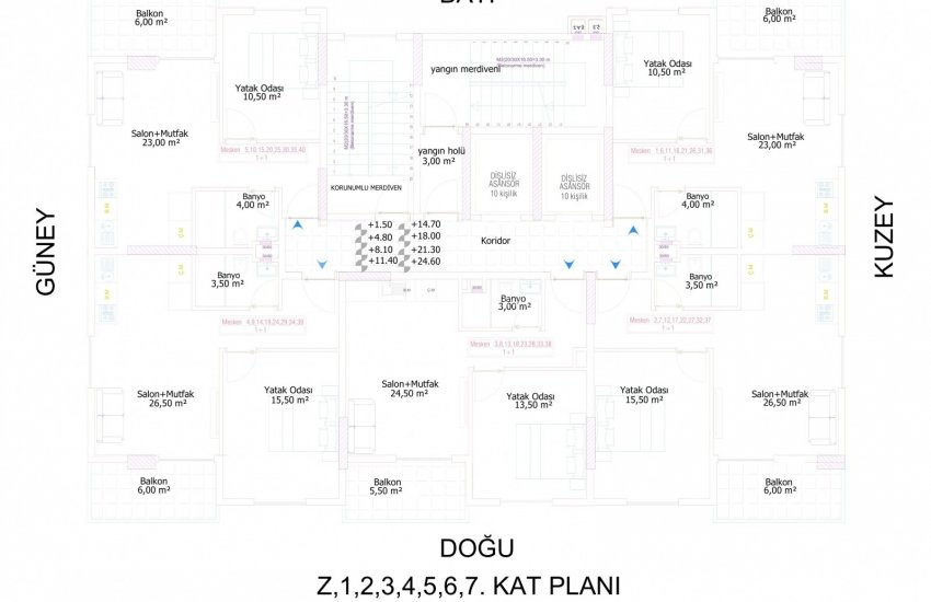 Brand New Alanya Properties with Swimming Pools in Mahmutlar 48