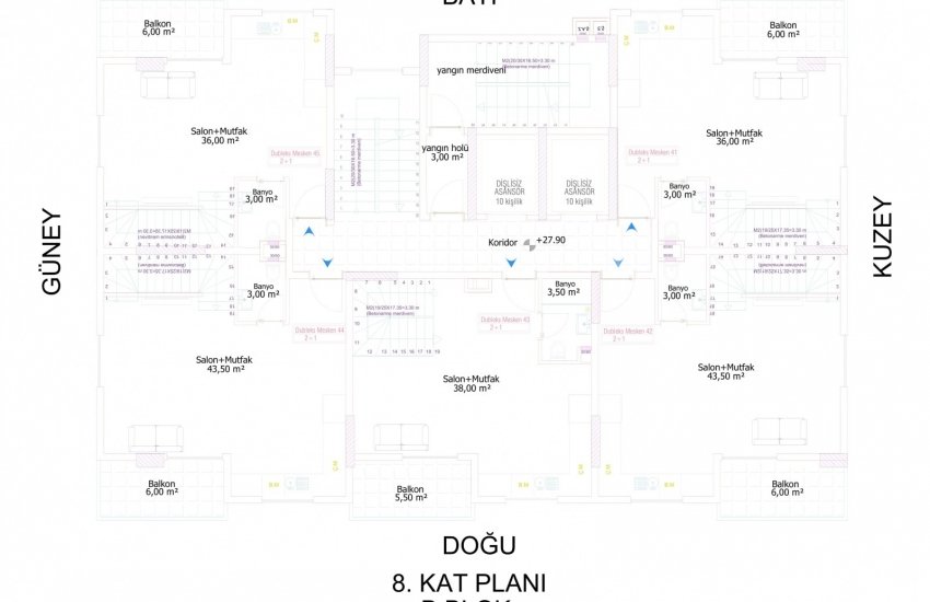 Brand New Alanya Properties with Swimming Pools in Mahmutlar 49