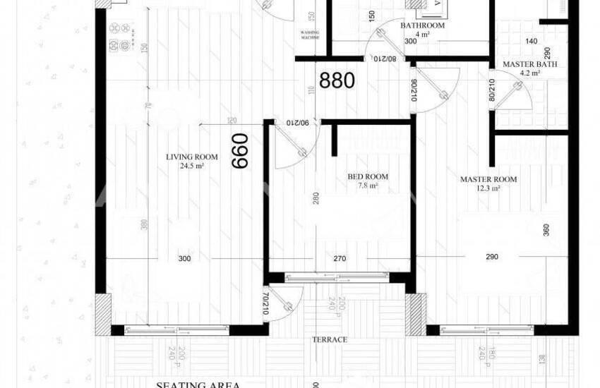 Luxe Vastgoed In Een Complex Dichtbij Luchthaven In Antalya 32