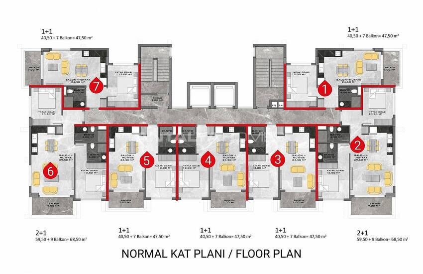 Квартиры в Алании в комплексе с богатым выбором удобств 16
