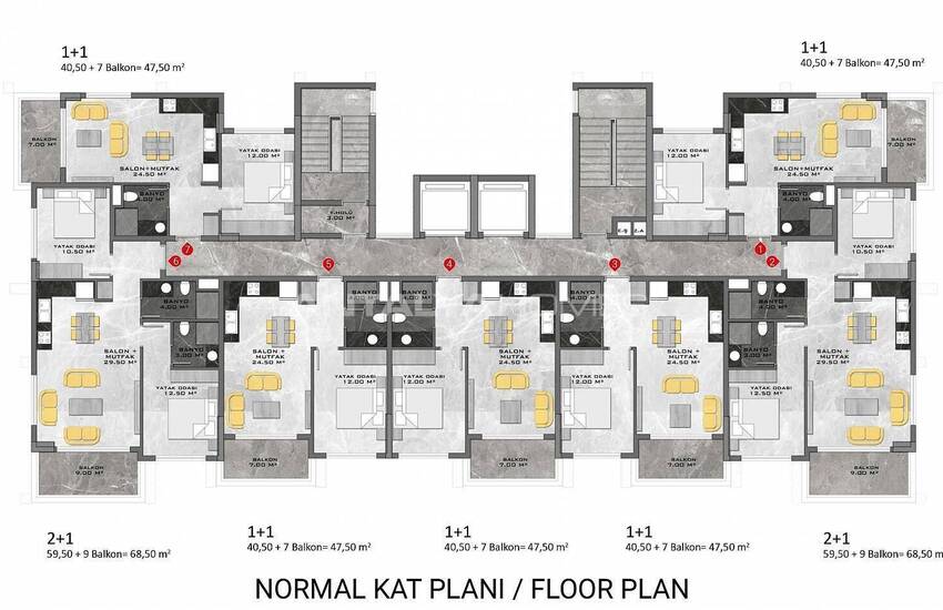 Квартиры в Алании в комплексе с богатым выбором удобств 17