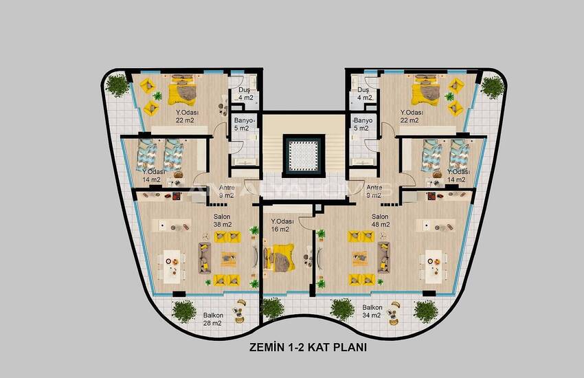 Boutique Concept Woningen Dichtbij De Luchthaven In Alanya 48