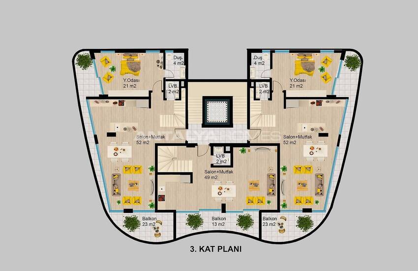 Boutique Concept Woningen Dichtbij De Luchthaven In Alanya 49
