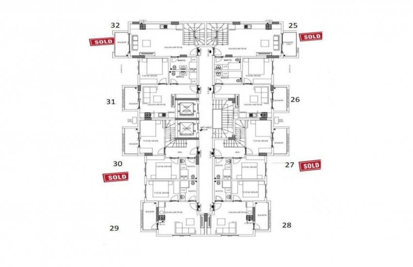 شقق بموقع جيد مطلة على البحر مع حوض سباحة في ألانيا 17