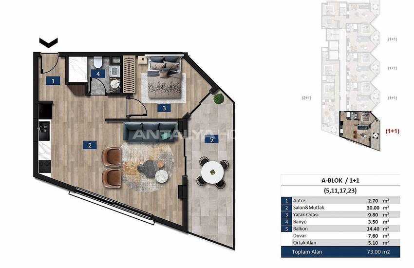 Väl Belägna Bländande Lägenheter Vid Havet I Alanya 48