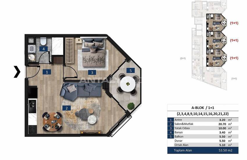 Väl Belägna Bländande Lägenheter Vid Havet I Alanya 49