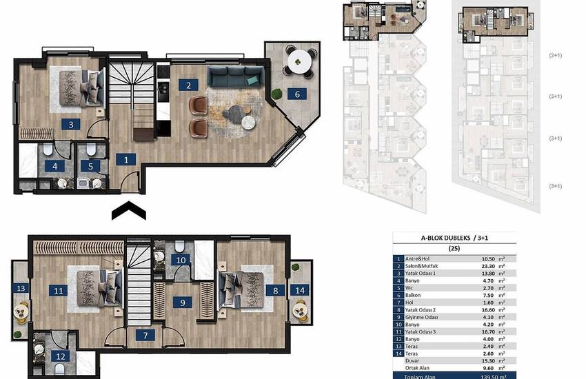 Väl Belägna Bländande Lägenheter Vid Havet I Alanya 53