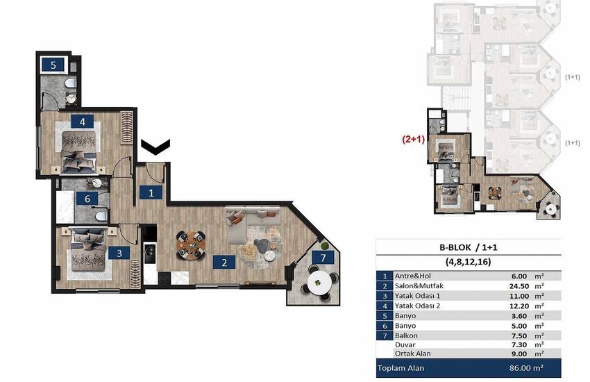 Väl Belägna Bländande Lägenheter Vid Havet I Alanya 59