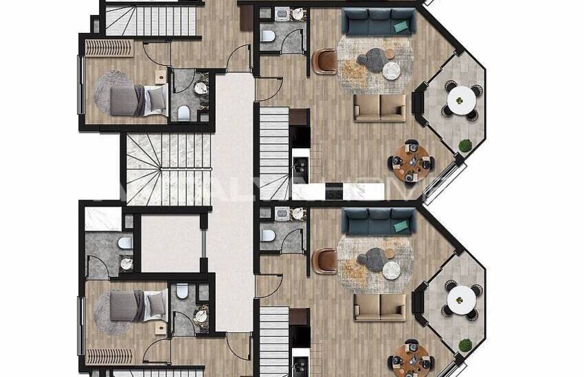 Väl Belägna Bländande Lägenheter Vid Havet I Alanya 63