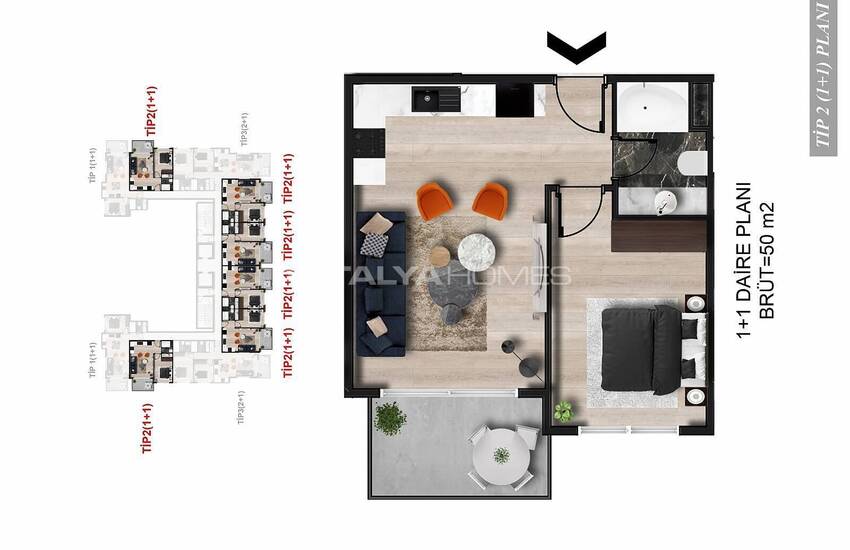 Modernes Immobiliers Près De La Côte À Alanya, Avsallar 30