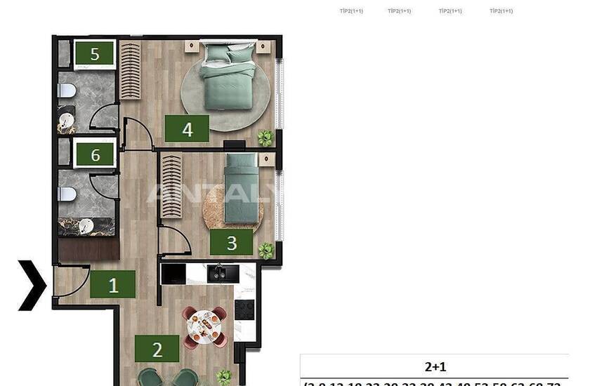 Modernes Immobiliers Près De La Côte À Alanya, Avsallar 28