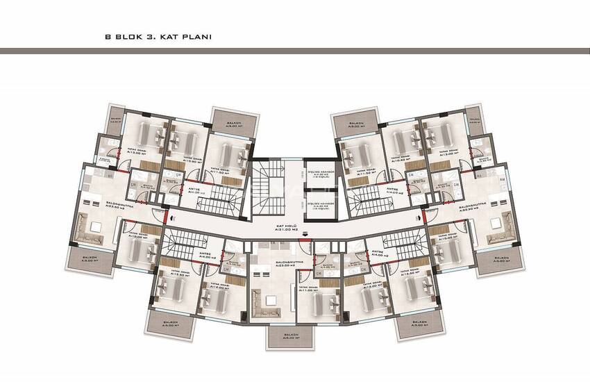 Lägenheter I Ett Säkert Komplex Med Pooler I Kestel Alanya 38