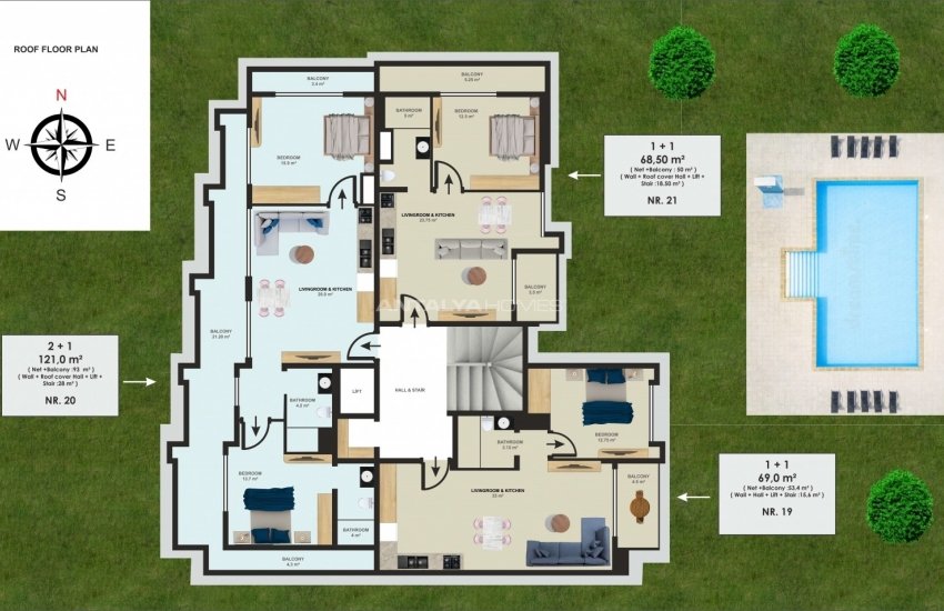 Apartments with Swimming Pool Close to Amenities in Alanya 14