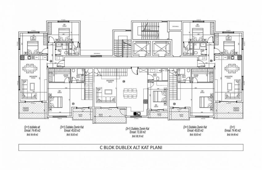 Apartments in a Complex with Numerous Facilities in Alanya 31