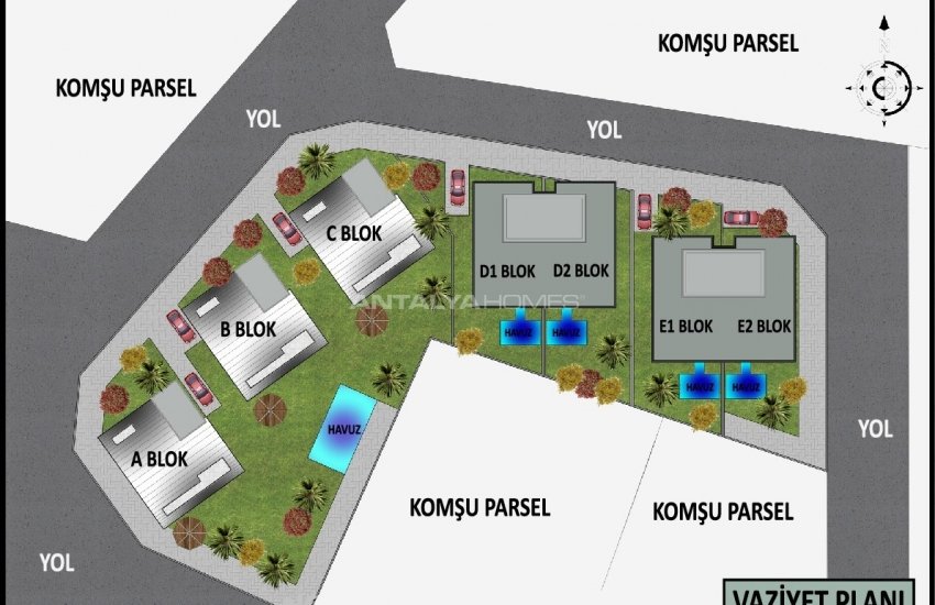 Contemporary Designed Chic Semi Detached Villas in Alanya Center 43