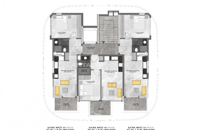 Luxury Apartments with Panoramic Sea Views in Alanya Kestel 34