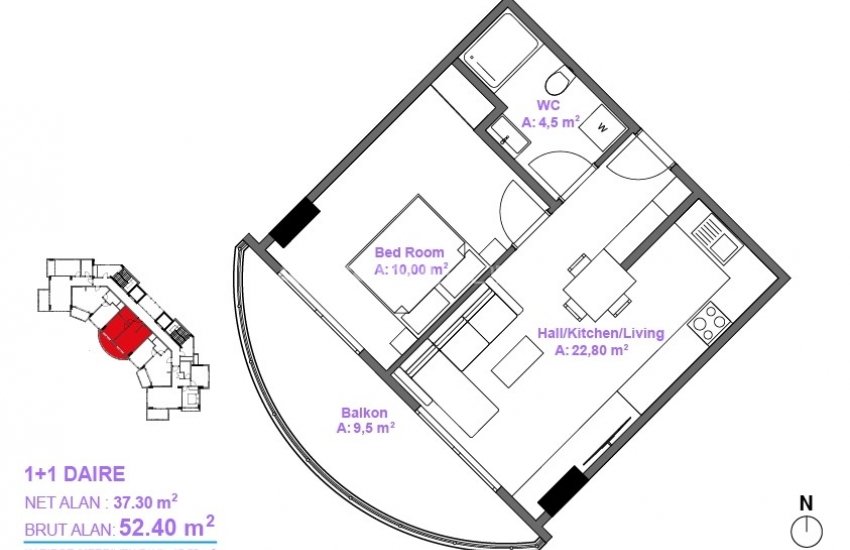 Spacious Flats with City and Sea Views in Alanya Mahmutlar 29