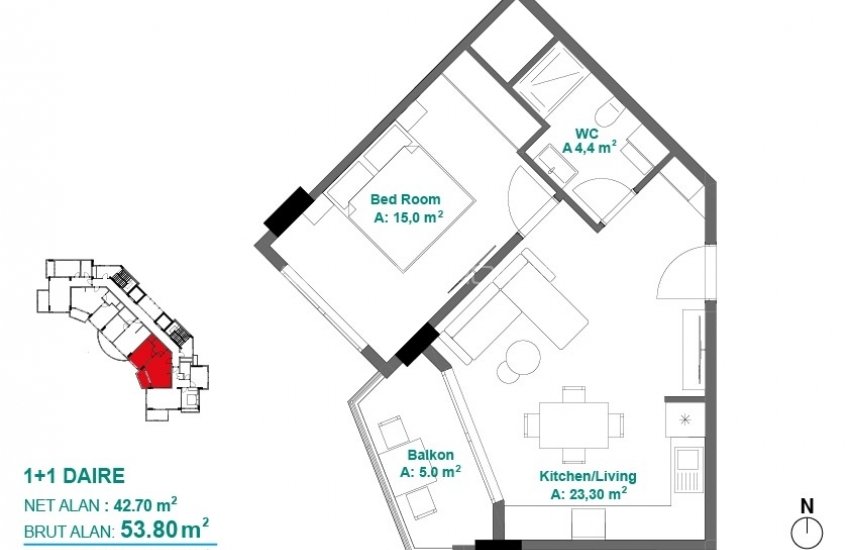 Spacious Flats with City and Sea Views in Alanya Mahmutlar 30