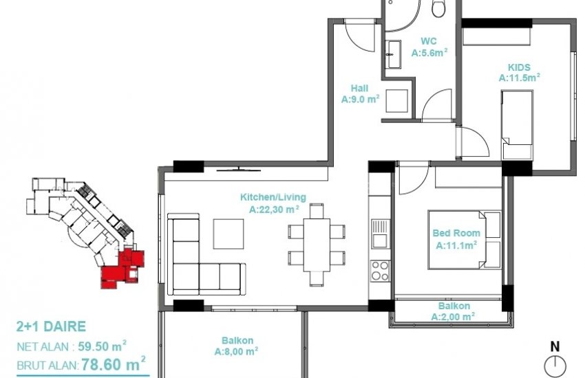 Spacious Flats with City and Sea Views in Alanya Mahmutlar 31