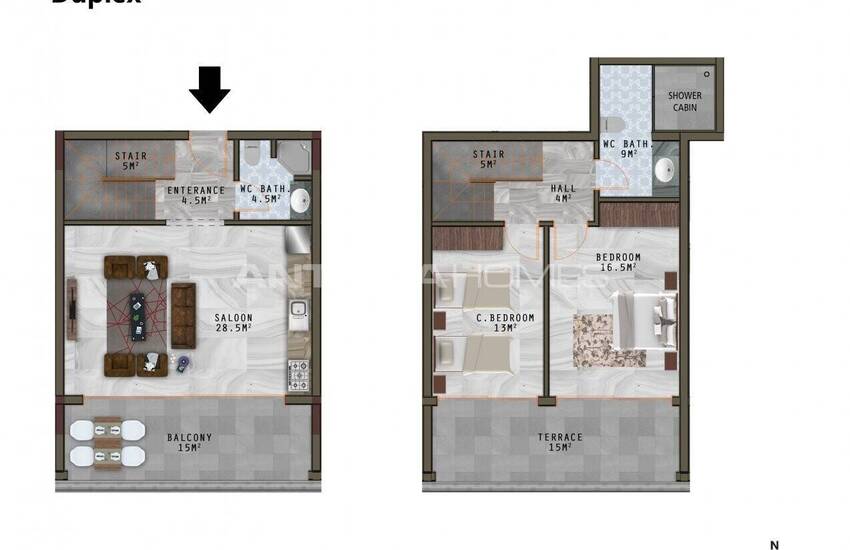 Sea View Apartments in a Contemporary Project in Alanya 35