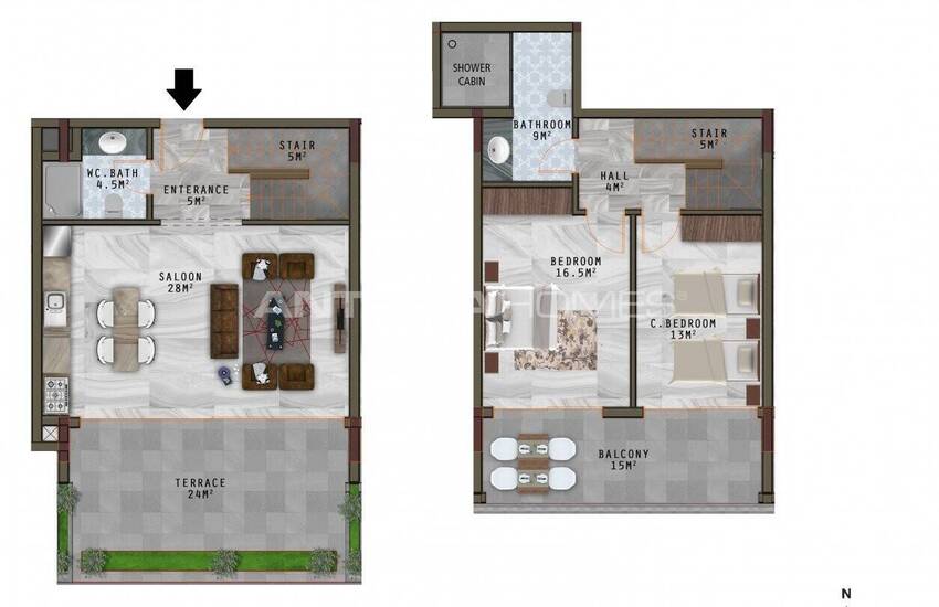 Wohnungen Mit Meerblick In Einem Luxus Projekt In Alanya 30