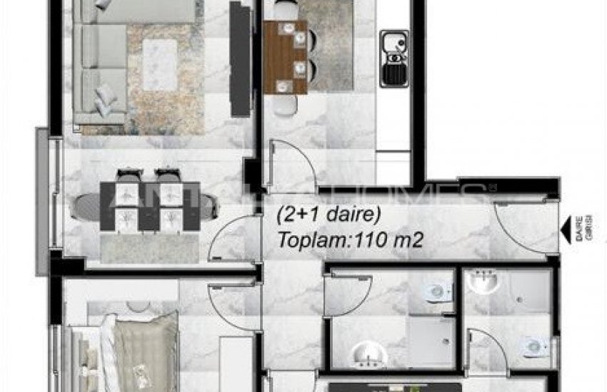 Flats for Investment Close to Amenities in Alanya, Kargicak 25