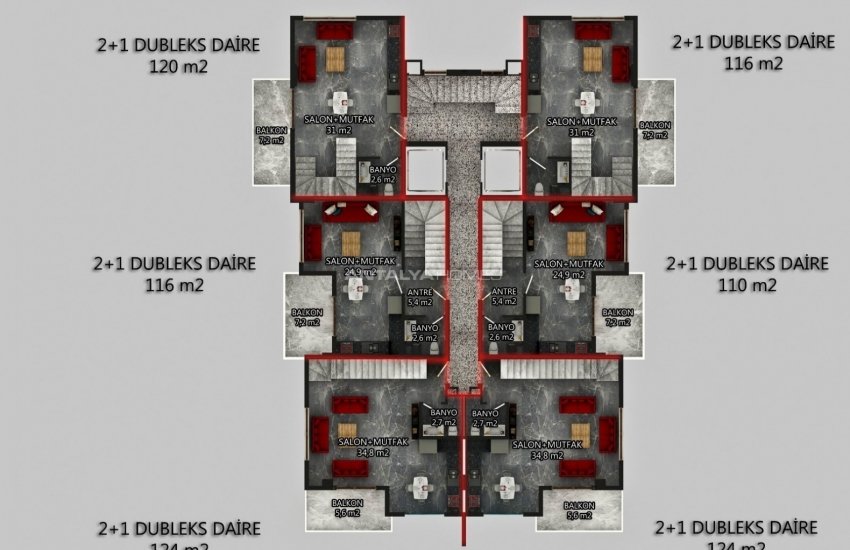 Luxurious Flats Close to the Sea and All Amenities in Alanya 18