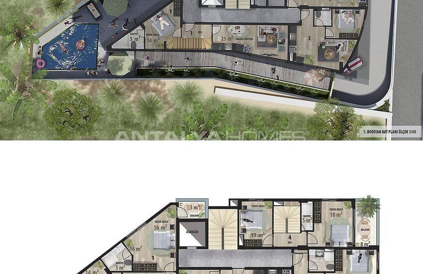 Новые Роскошные Квартиры у Моря в Центре Алании 10