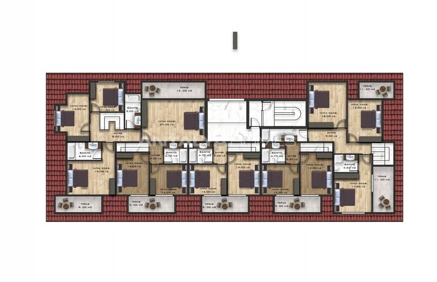 آپارتمان های نوساز نزدیک به ساحل در مرکز محموتلار 26
