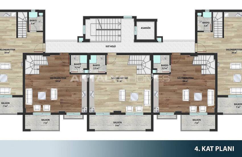 Appartements Contemporains Près De La Plage Avsallar Alanya 28