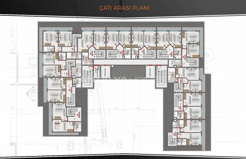 Investment Apartments in a Complex in Mahmutlar, Alanya 28
