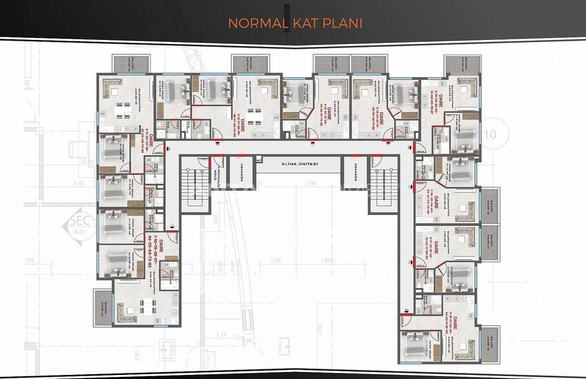 Investment Apartments in a Complex in Mahmutlar, Alanya 30