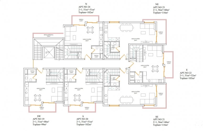 High Quality Flats Close to Cleopatra Beach in Alanya Center 12