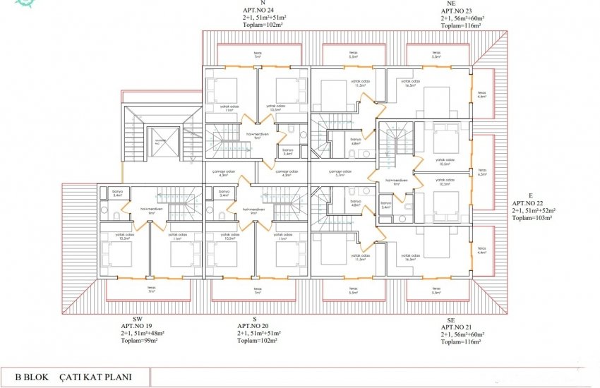 High Quality Flats Close to Cleopatra Beach in Alanya Center 14