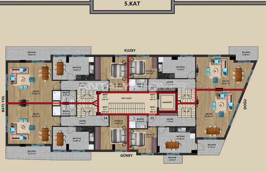 Stylish Properties in Antalya Muratpasa 1.6 Km to the Sea 11