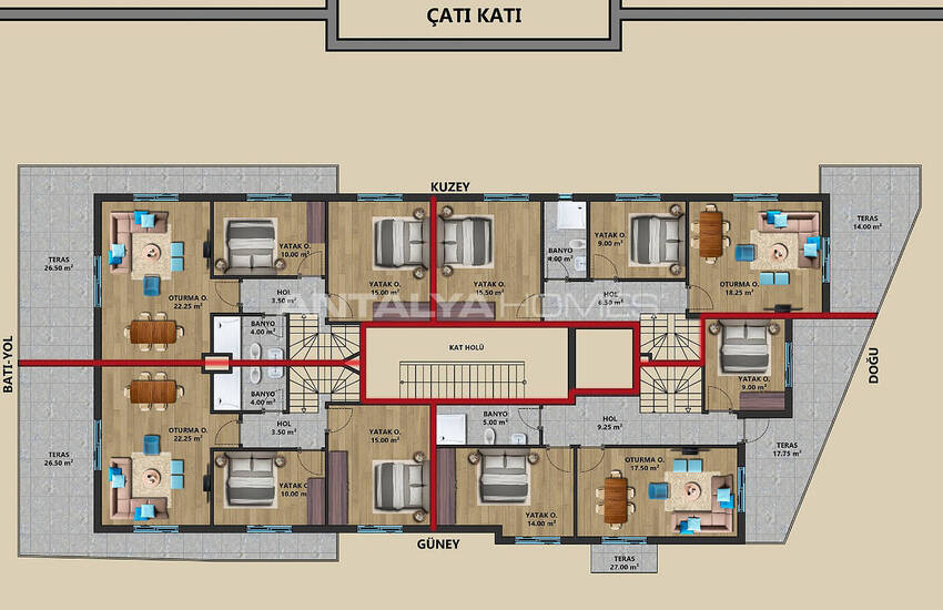 Stylish Properties in Antalya Muratpasa 1.6 Km to the Sea 12