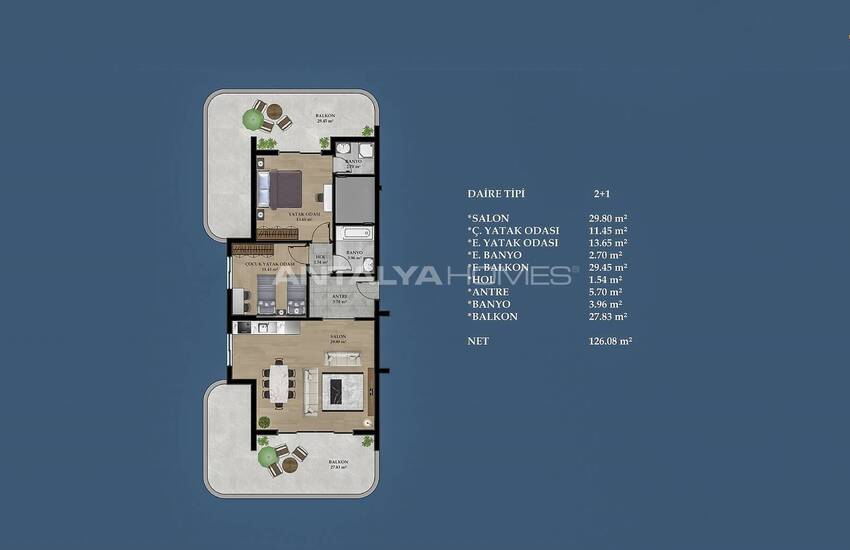New Apartments with Wonderful Sea View in Mahmutlar, Alanya 28