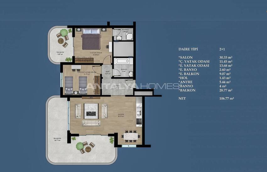 New Apartments with Wonderful Sea View in Mahmutlar, Alanya 27