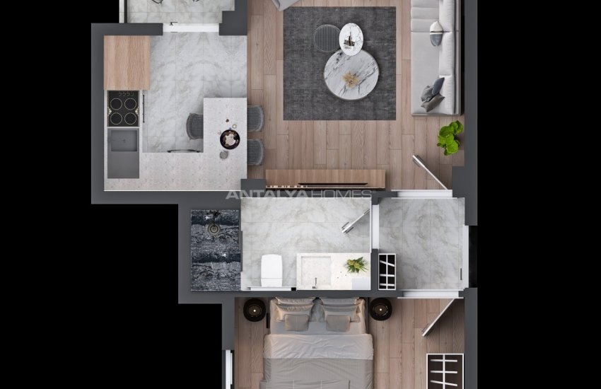 Chic Flat in a Prestigious Residential Area in Altintas Antalya 38