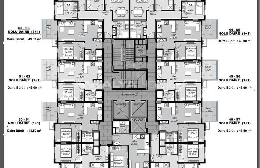 Alanya Apartments in a Complex with Rich Social Facilities 42